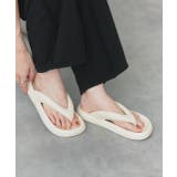 アイボリー | ボリュームソールトングサンダル | ad thie