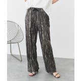 ダークカーキ | ニュアンス柄イージーパンツ | ad thie