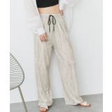 アイボリー | ニュアンス柄イージーパンツ | ad thie