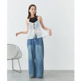 フロントリボンシアーキャミソールビスチェ | ad thie | 詳細画像3 