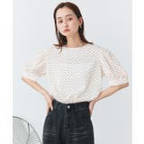 2wayパフスリーブドットブラウス | ad thie | 詳細画像4 