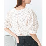 2wayパフスリーブドットブラウス | ad thie | 詳細画像5 