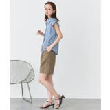 サイドギャザーストライプシャツ | ad thie | 詳細画像3 