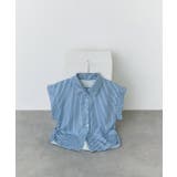 サイドギャザーストライプシャツ | ad thie | 詳細画像35 