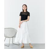 ハーフスリーブリボンシアートップス | ad thie | 詳細画像2 