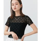 ハーフスリーブリボンシアートップス | ad thie | 詳細画像8 