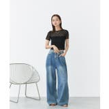 ハーフスリーブリボンシアートップス | ad thie | 詳細画像9 