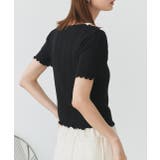 ネックリボンリブニットトップス | ad thie | 詳細画像11 