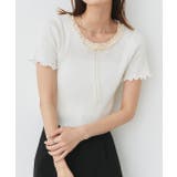 ネックリボンリブニットトップス | ad thie | 詳細画像15 