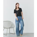 ネックリボンリブニットトップス | ad thie | 詳細画像2 