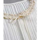 ネックリボンリブニットトップス | ad thie | 詳細画像21 