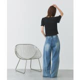 ネックリボンリブニットトップス | ad thie | 詳細画像4 