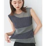 グレー | ノースリーブシアーニットプルオーバー | ad thie