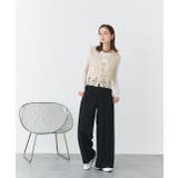 クロシェ編みVネックベスト | ad thie | 詳細画像17 