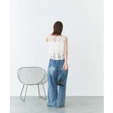 クロシェ編みVネックベスト | ad thie | 詳細画像4 