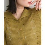 ハーフスリーブポロカラーニットトップス | ad thie | 詳細画像27 
