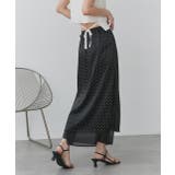 ポルカドットレイヤードナロースカート | ad thie | 詳細画像11 