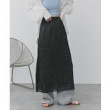 ポルカドットレイヤードナロースカート | ad thie | 詳細画像16 