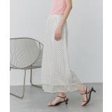 ポルカドットレイヤードナロースカート | ad thie | 詳細画像30 