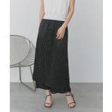 ポルカドットレイヤードナロースカート | ad thie | 詳細画像8 