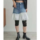 チュールドッキングデニムミニスカート | ad thie | 詳細画像22 