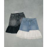 チュールドッキングデニムミニスカート | ad thie | 詳細画像32 