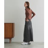 カットオフデニムロングスカート | ad thie | 詳細画像10 