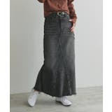 カットオフデニムロングスカート | ad thie | 詳細画像11 