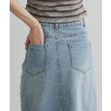 カットオフデニムロングスカート | ad thie | 詳細画像26 