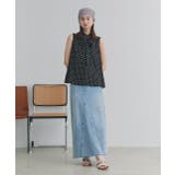 カットオフデニムロングスカート | ad thie | 詳細画像36 