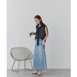 カットオフデニムロングスカート | ad thie | 詳細画像38 