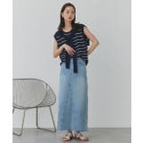 カットオフデニムロングスカート | ad thie | 詳細画像39 