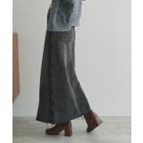 カットオフデニムロングスカート | ad thie | 詳細画像6 