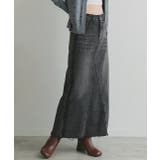 カットオフデニムロングスカート | ad thie | 詳細画像7 