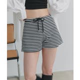 リラックスボーダーショートパンツ | ad thie | 詳細画像24 