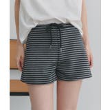 リラックスボーダーショートパンツ | ad thie | 詳細画像6 