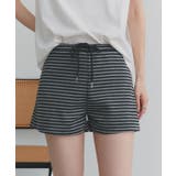 グレー | リラックスボーダーショートパンツ | ad thie