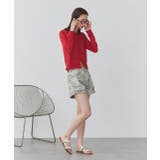 フラワー刺繍デニムショートパンツ | ad thie | 詳細画像16 