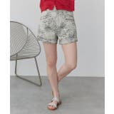 フラワー刺繍デニムショートパンツ | ad thie | 詳細画像17 