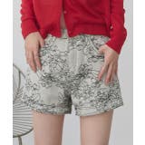 フラワー刺繍デニムショートパンツ | ad thie | 詳細画像19 