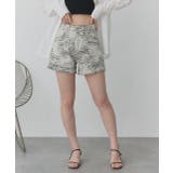 フラワー刺繍デニムショートパンツ | ad thie | 詳細画像24 