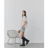 フラワー刺繍デニムショートパンツ | ad thie | 詳細画像8 