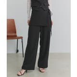 サイドリボンスカートレイヤードパンツ | ad thie | 詳細画像12 