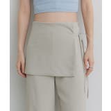 サイドリボンスカートレイヤードパンツ | ad thie | 詳細画像23 