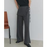 サイドリボンスカートレイヤードパンツ | ad thie | 詳細画像31 