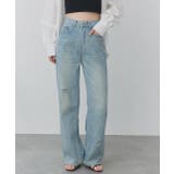 ライトカラーダメージデニムパンツ | ad thie | 詳細画像21 