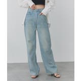 ライトカラーダメージデニムパンツ | ad thie | 詳細画像22 