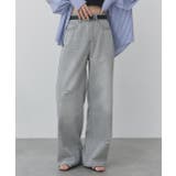 ライトカラーダメージデニムパンツ | ad thie | 詳細画像5 