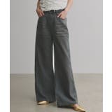 ブラック | 【2025AW新作】ヴィンテージライクグラデーションデニムパンツ | ad thie