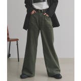 カーキ | 【2025AW新作】ヴィンテージライクグラデーションデニムパンツ | ad thie